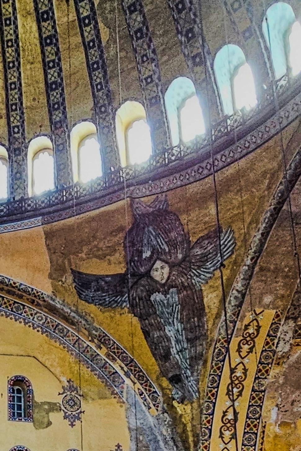 Strážny anjel našiel v chráme Hagia Sofia na freske svoje miesto.
