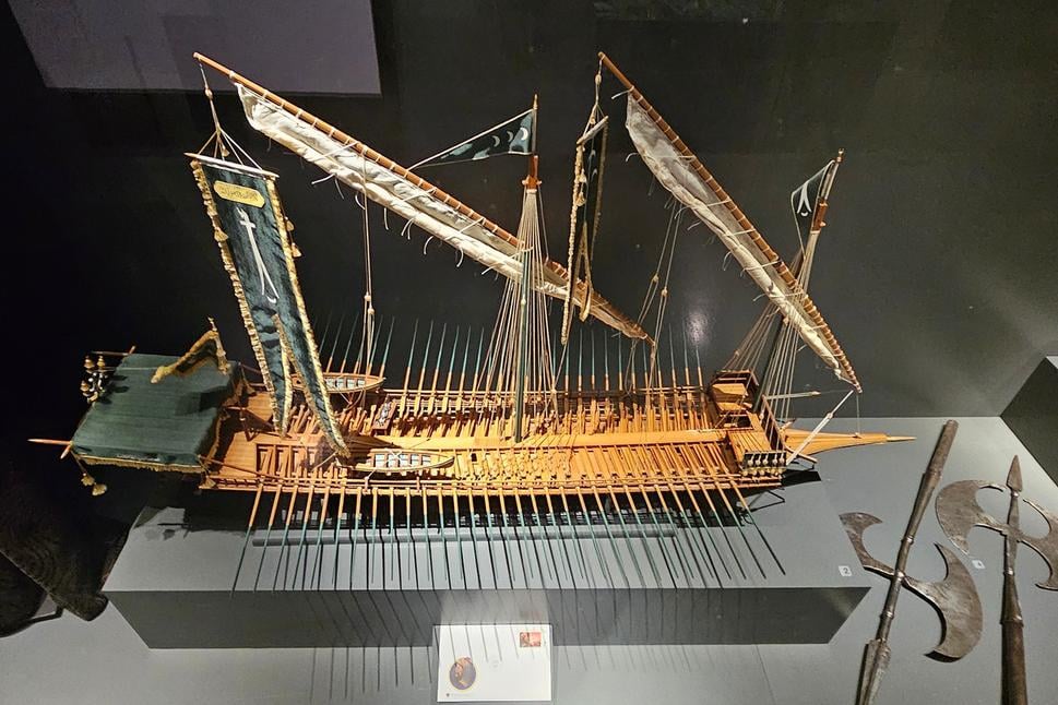 Námorné múzeum Istanbulu - Model osmanskej bojovej lode v 15.-16. storočí.