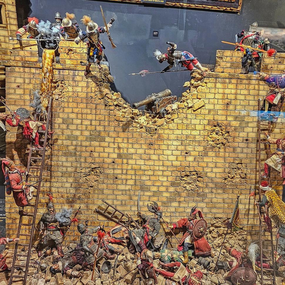 Model - Dobývanie hradieb Konštantínopola, Živé múzeum histórie (Hisart Canli Tarih Müzesi)