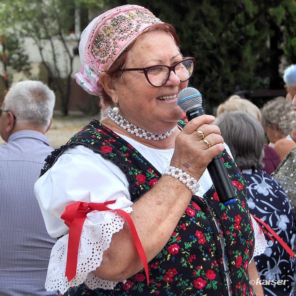 Organizátorka folklórnych slávností Irenka Vencelová
