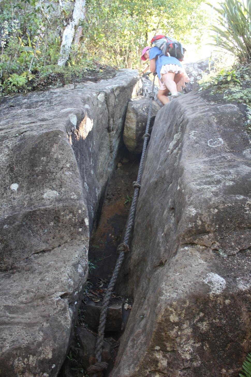 "Chodníček" na Petit Piton