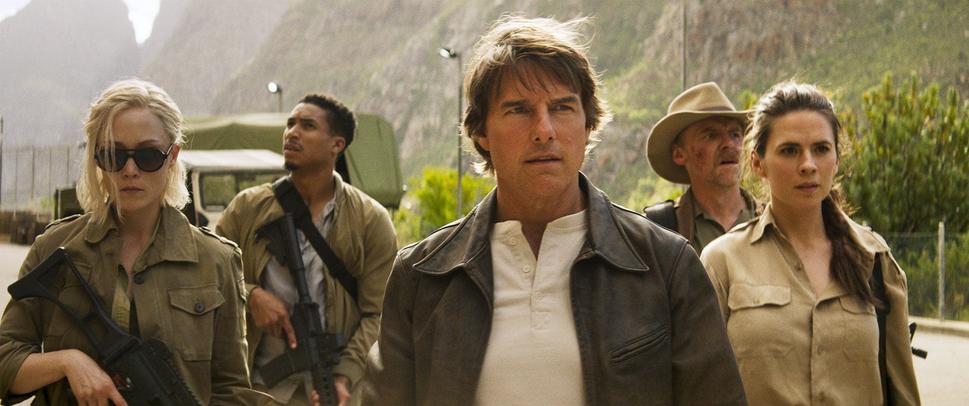 Pom Klementieff, Greg Tarzan Davis, Tom Cruise, Simon Pegg, Hayley Atwell