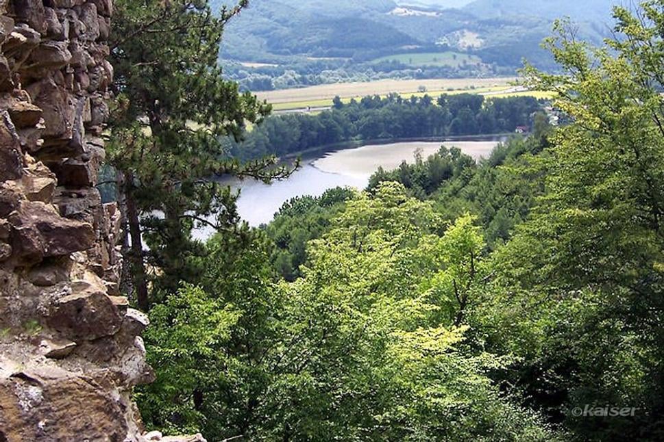 Pohľad na meander rieky Hron
