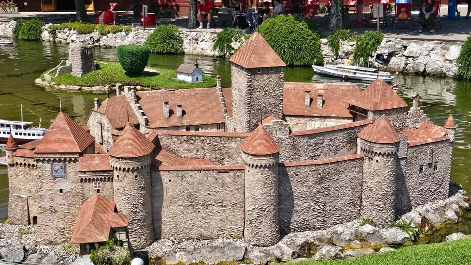 Maketa, hrad Chillon, Veytaux