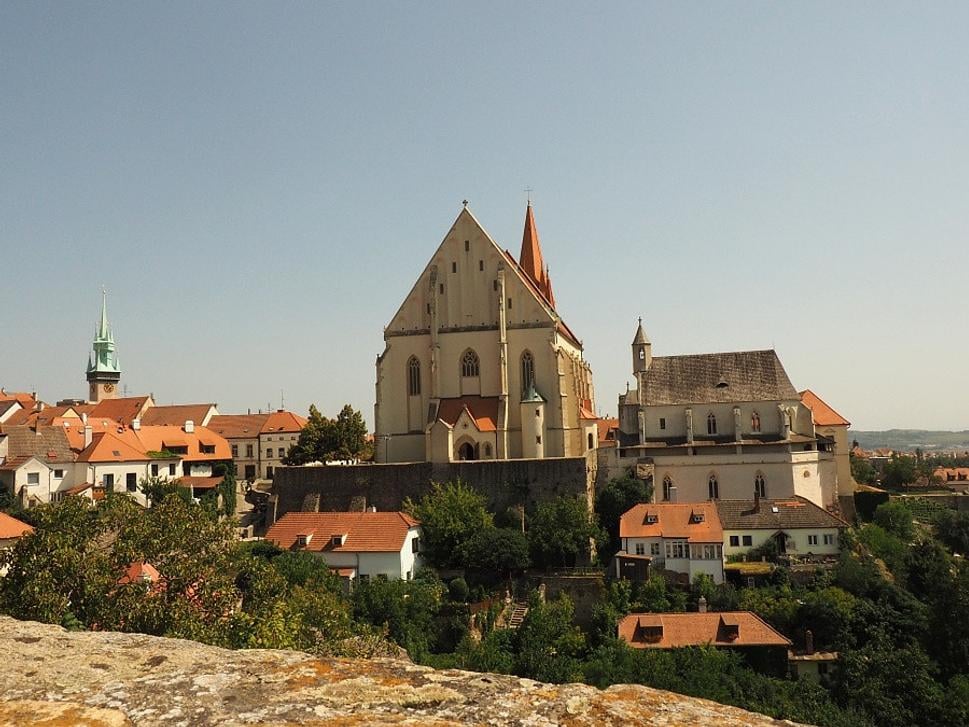 Pohľad na Znojmo od Rotundy