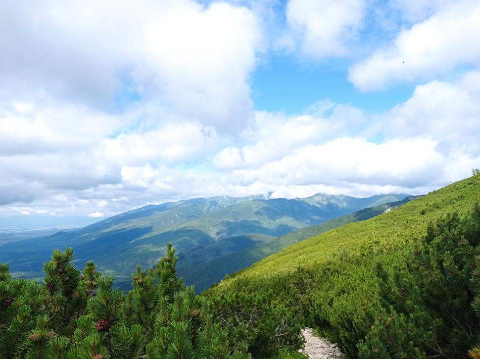 Západné Tatry s najvyšším vrchom Bystrá (2248m)