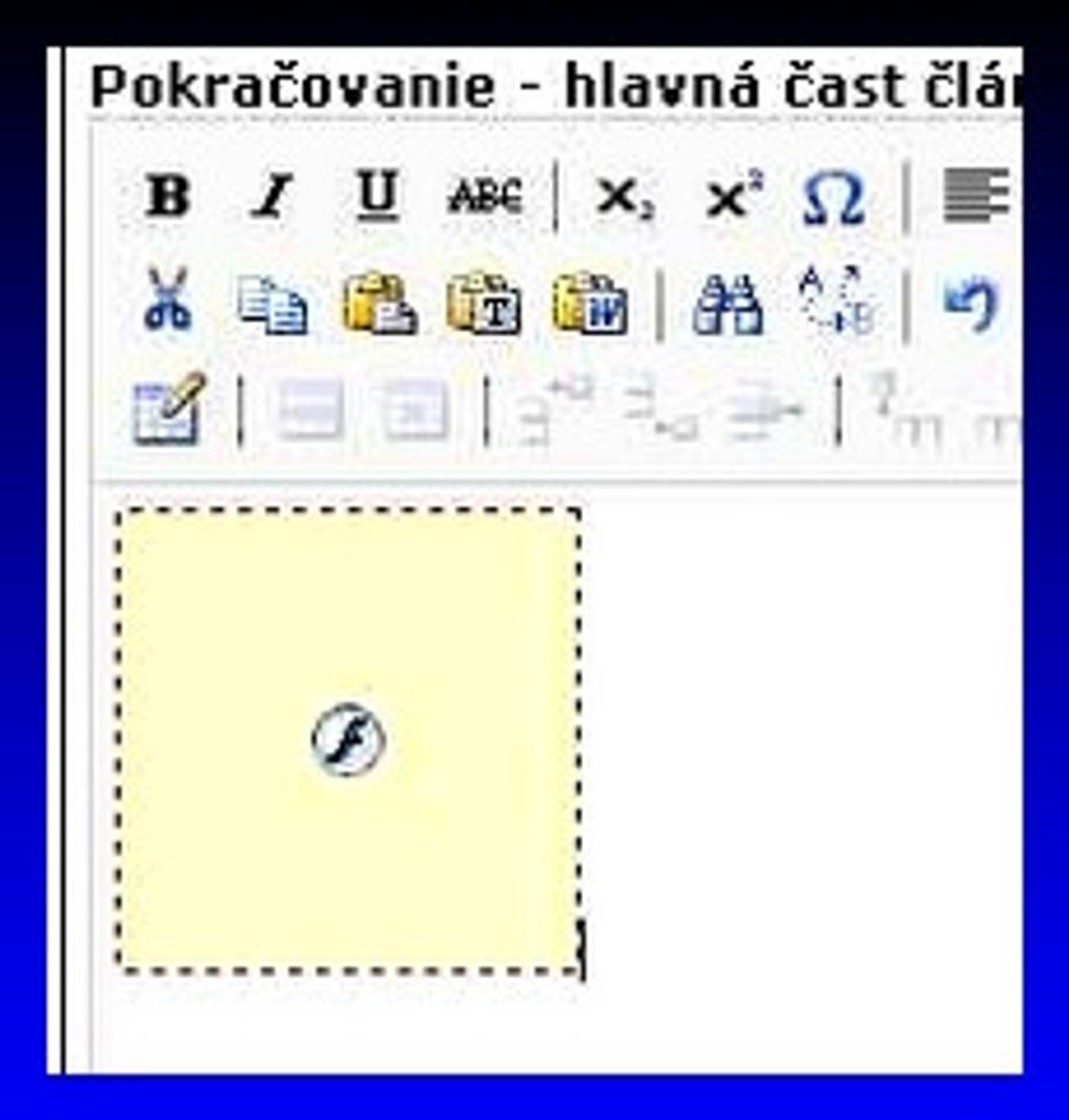 vložené flash okno v článku