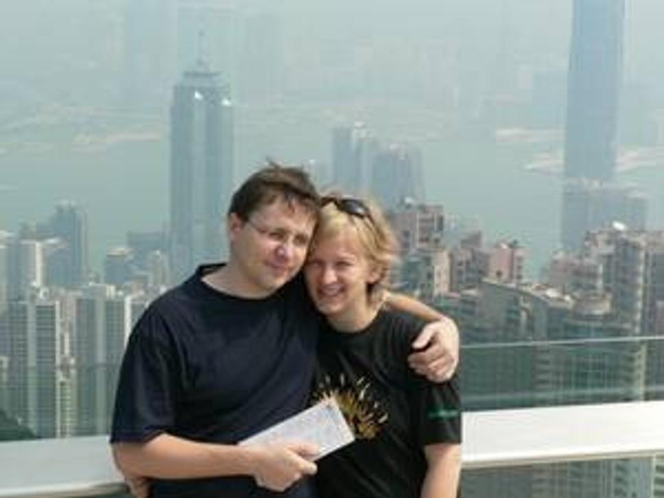 Peter a ja v HongKongu.