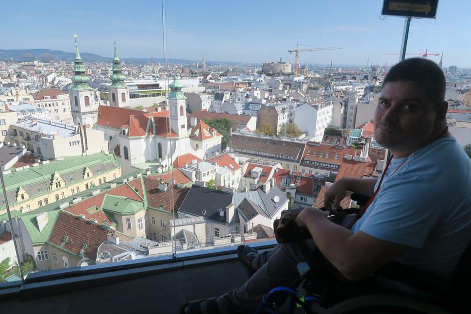 Haus des Meeres“ – Dom Mora výhľad na celú Viedeň