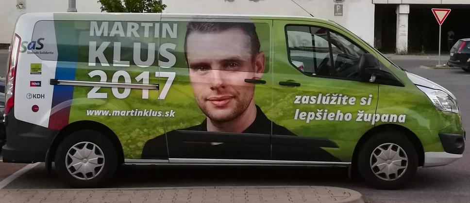 Martin Klus v kampani na župana