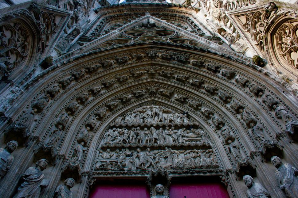 Katedrála Notre-Dame v Rouen - polodetail.