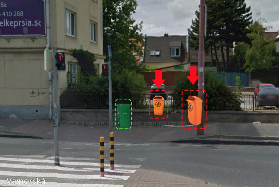 Umiestnenie nášho koša s plnohodnotnými alternatívami