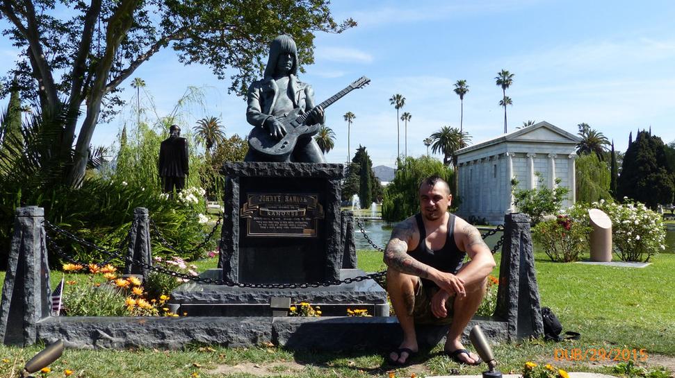 Hollywood Forever cementery, kde odpočíva Johnny Ramone