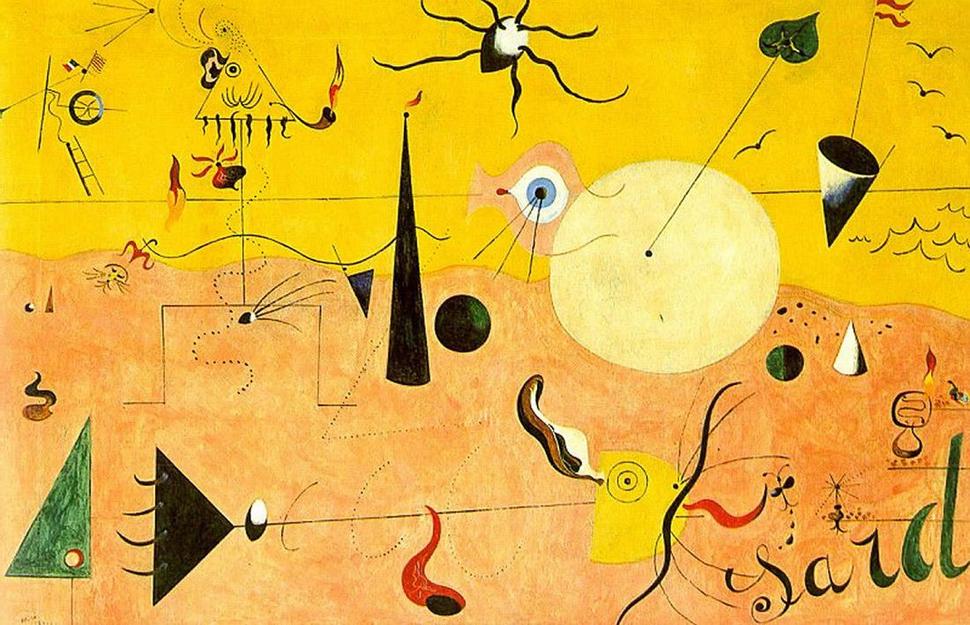 • Joan Miró i Ferrà: Katalánska krajina, 1924. •