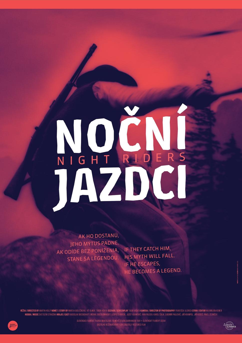 • Plagát na film Niční jazdci. •