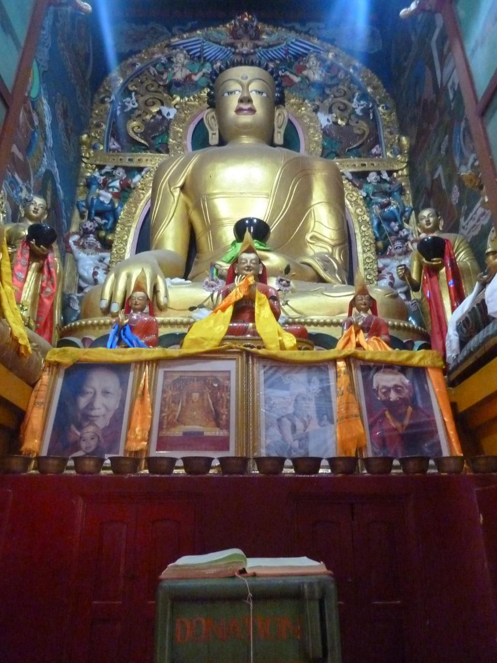 Socha Buddhu v Tibetskom kláštore, 20. stor.