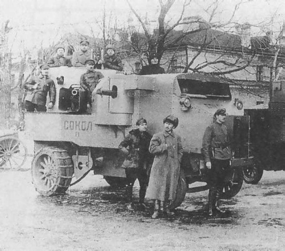 Garford-Putilov s bojovým jménem Sokol, podzim 1917