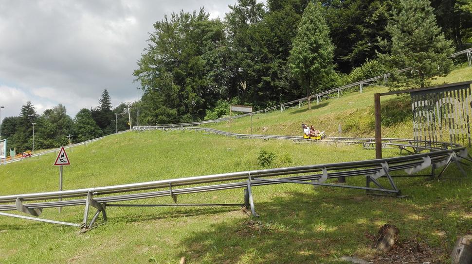 Bobová dráha v Ski areáli Mosty u Jablunkova.