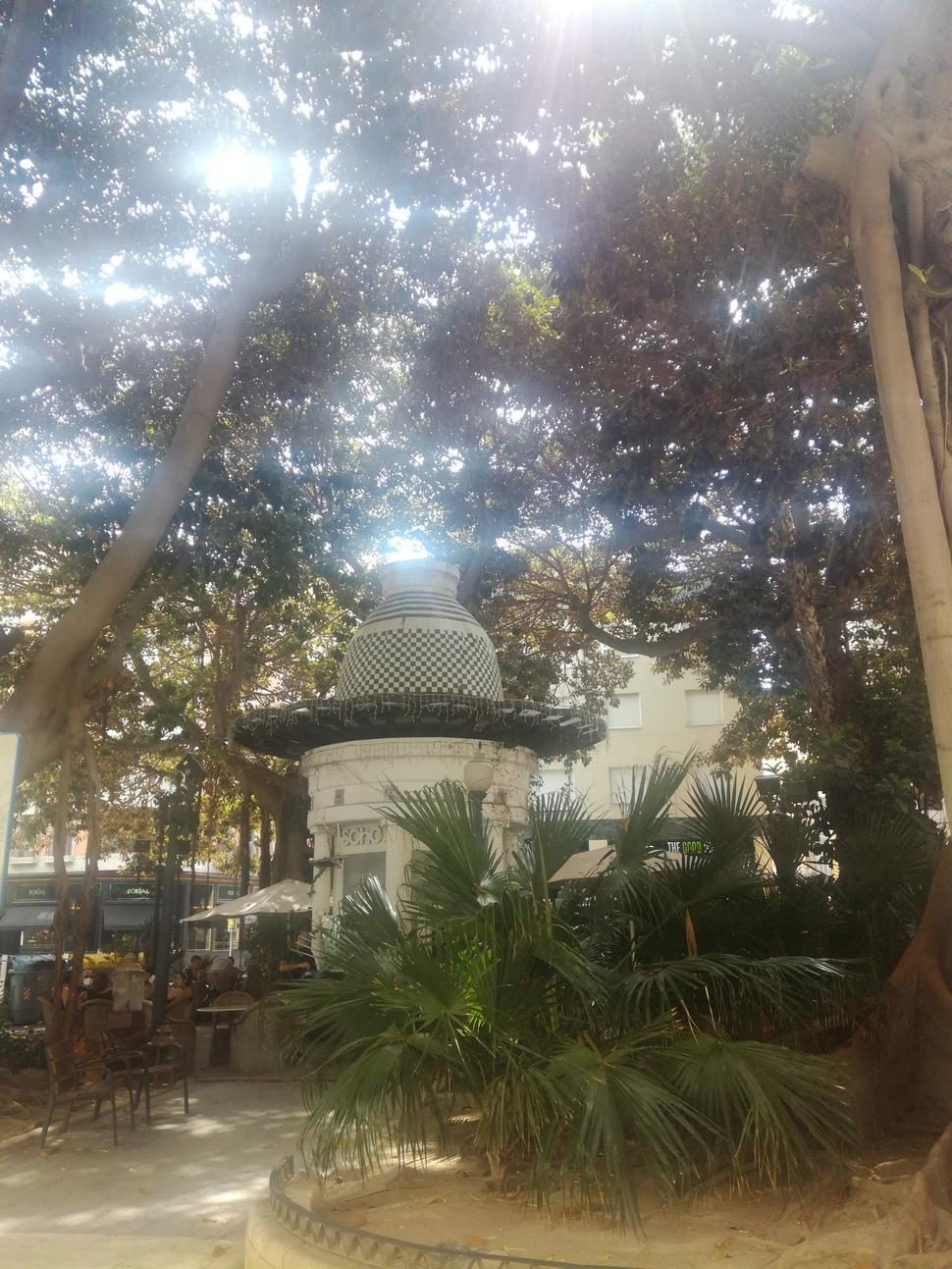 Unikátna kaviareň Soho na Plaza Portal de Elche.