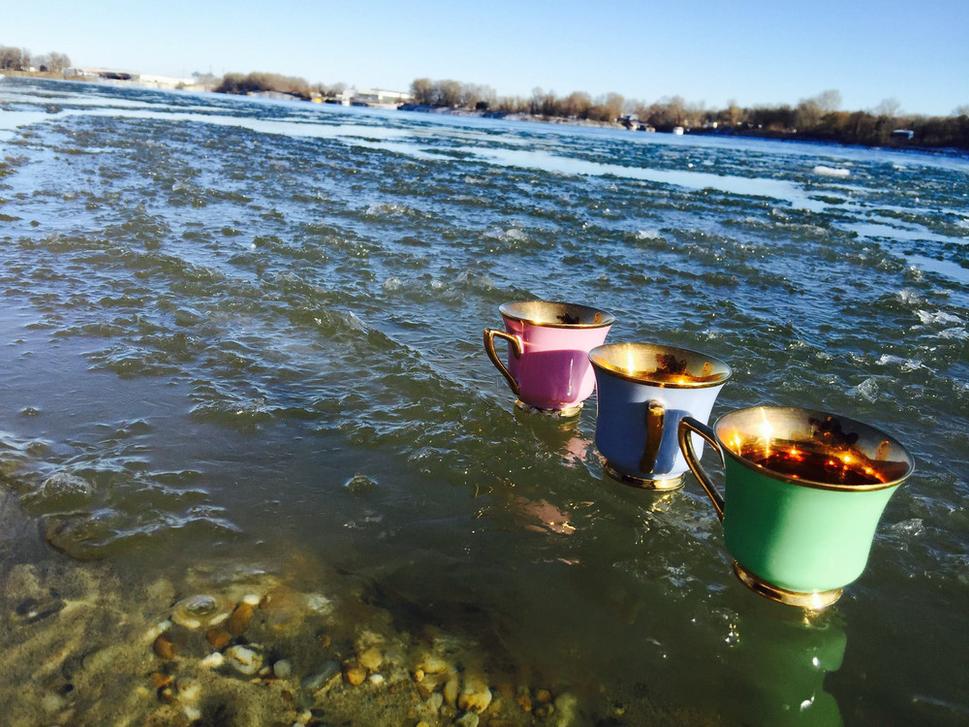 7. 1. Dunajská seansa s kryhami (teplota vody okolo 0 °C)