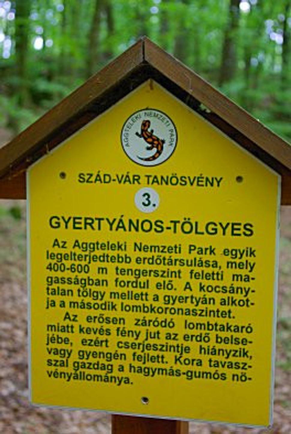 Náučná tabuľa pod Szádvárom