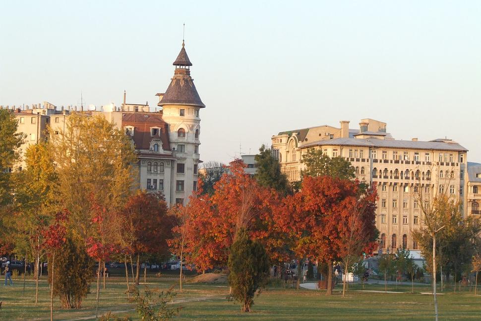 Park vedľa parlamentného paláca