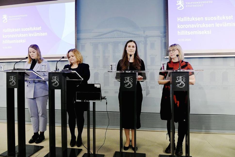 Predstavitelia Fínskej vlády ohlasujú lockdown