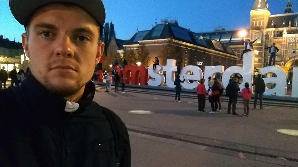 Slávny nápis I amsterdam v centre mesta
