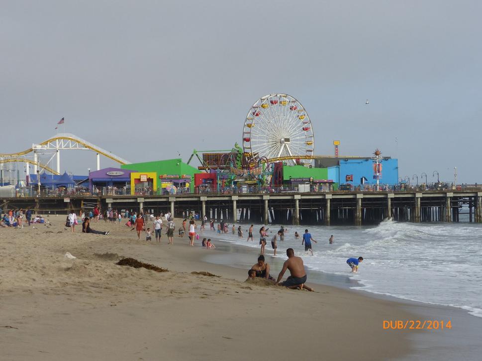 Santa Monica Pier, kde je koniec R 66
