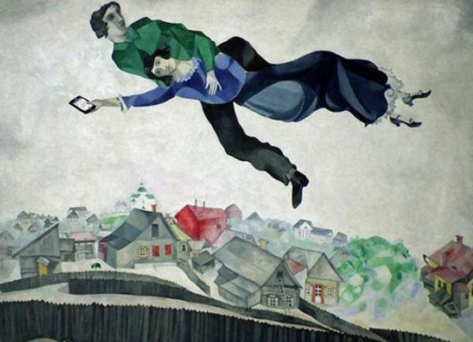 Marc Chagall: Nad mestom.