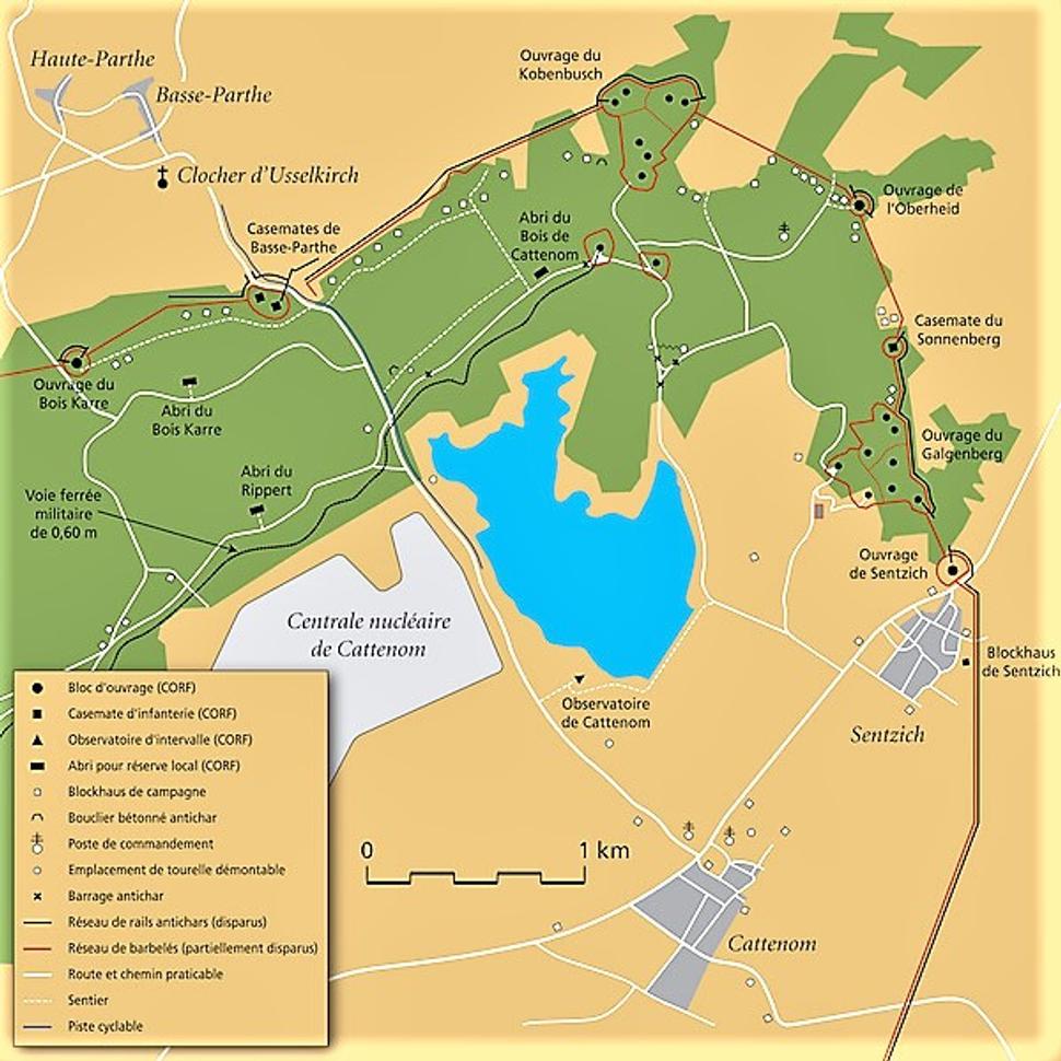Mapa Cattenom