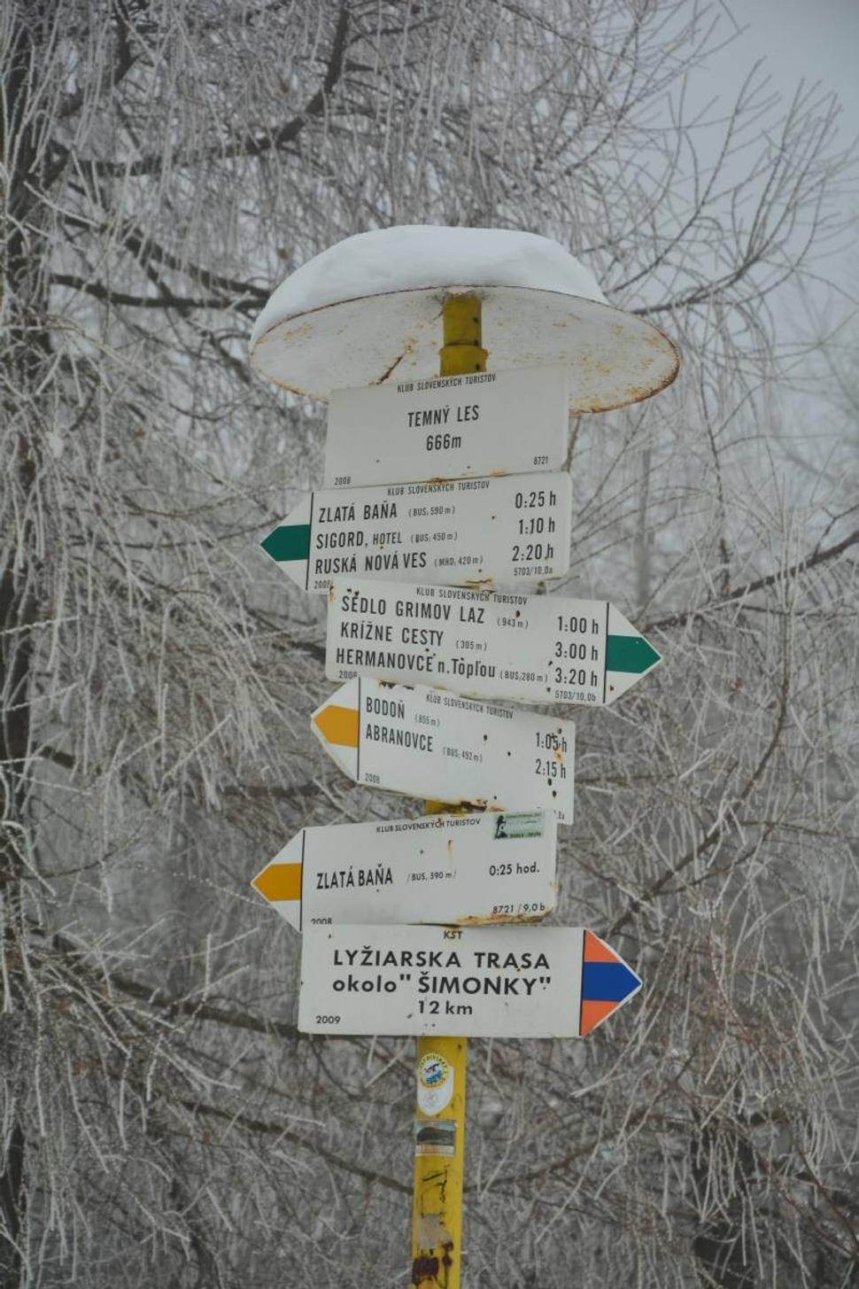 Pomenovanie lesa je na správnom mieste, nás sprevádzala až po Sedlo Grimov Laz (943 m.n.m.) mystická hmla.