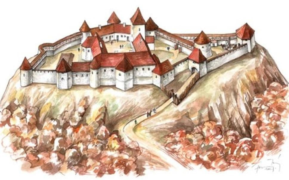 Umelecká predstava hradu v 17.storočí