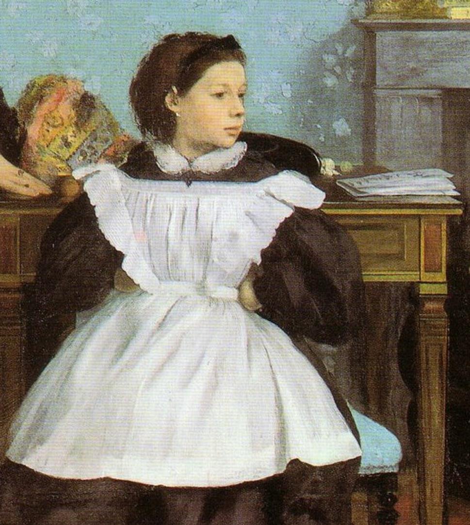 Edgar Degas: Rodina Bellelliovcov (1858 - 1867). Detail.