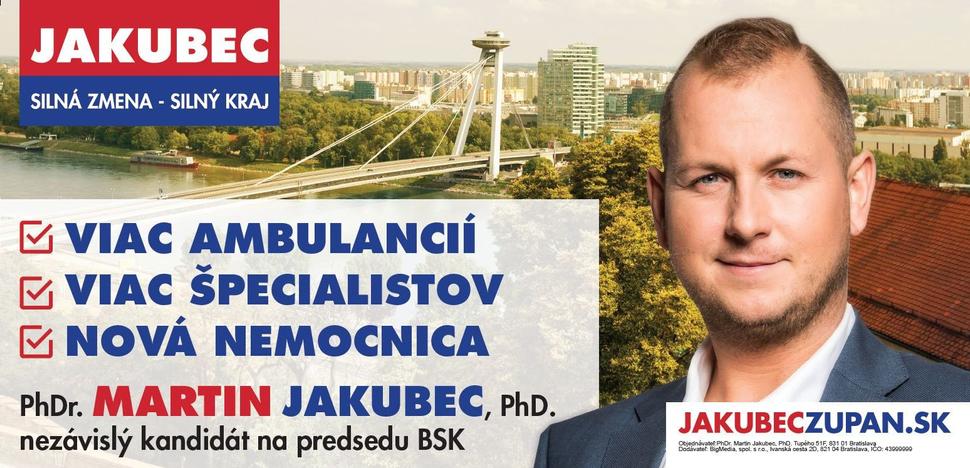 Martin Jakubec rieši urgentné problémy v zdravotníctve na území Bratislavského kraja ako aj návrhových riešení pre Slovensko,