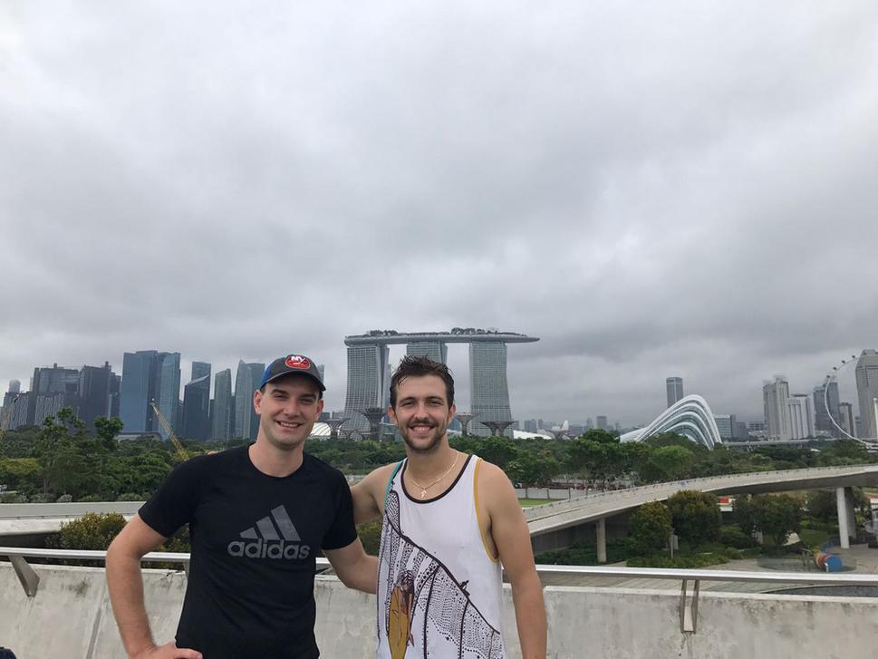 Slovenskí chlapi a Marina Sands Hotel
