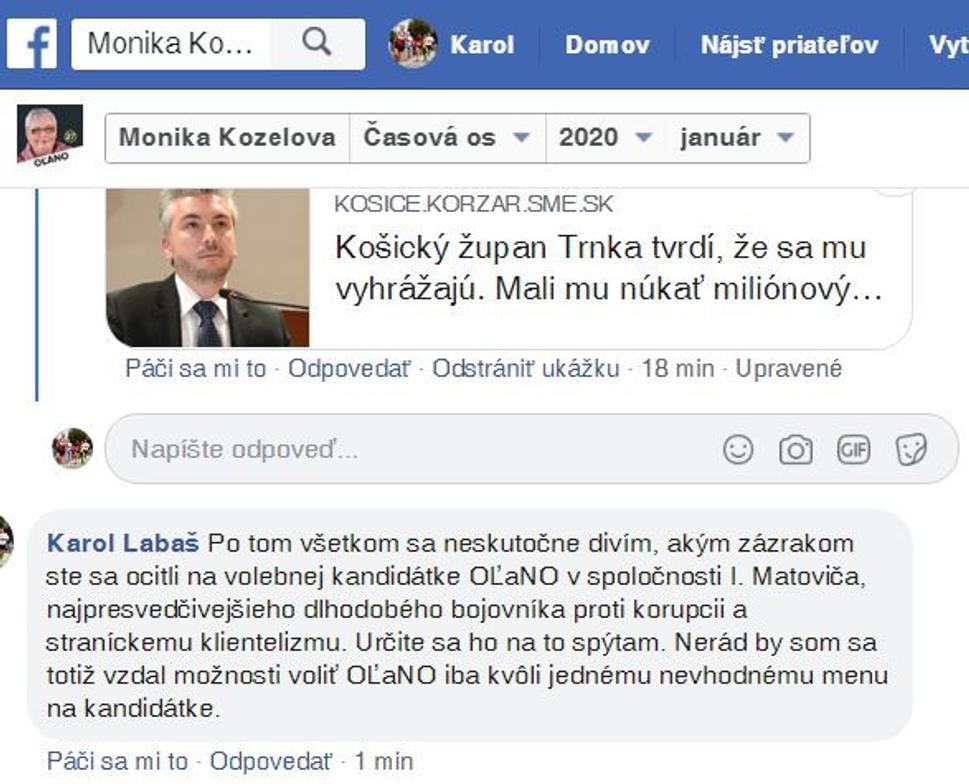 Ukážka z korešpondencie s pani Kozelovou