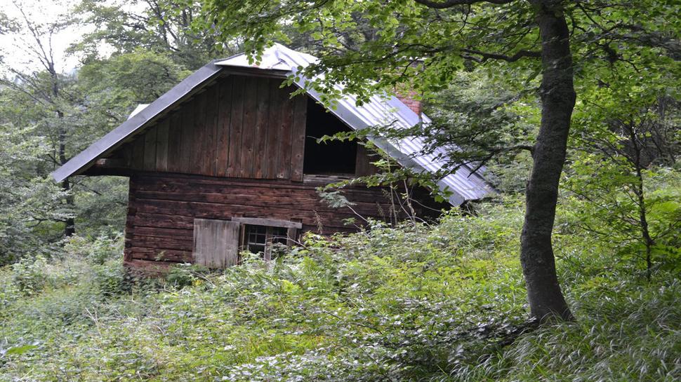 Poľovnícka chata Tajch nad Sopotnickou dolinou,ktorá je momentálne neobývaná.