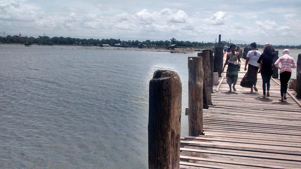 Najdlhší a najstarší teakový most na svete (U-bein bridge)
