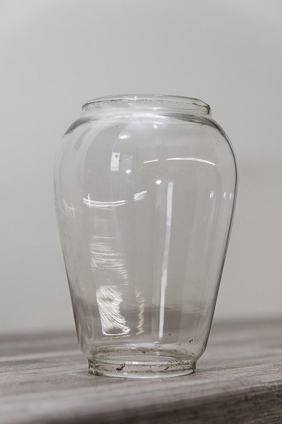 Sklenená časť petrolejovej lampy