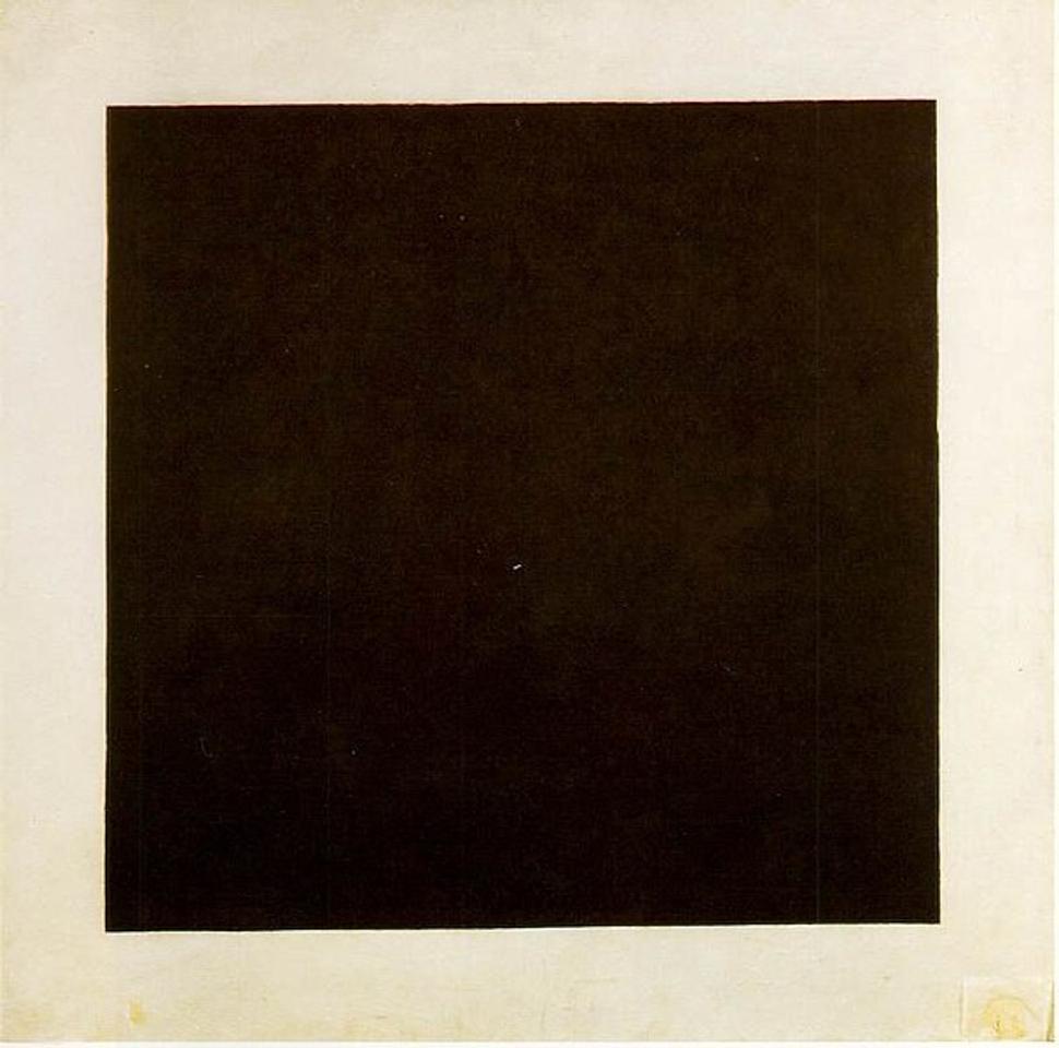 Malevič: Čierny štvorec (1924).