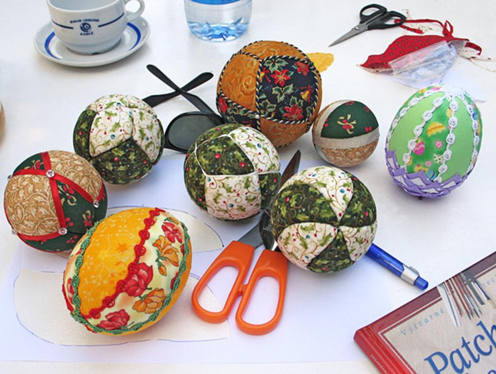falošný patchwork, vianočné a veľkonočné dekorácie