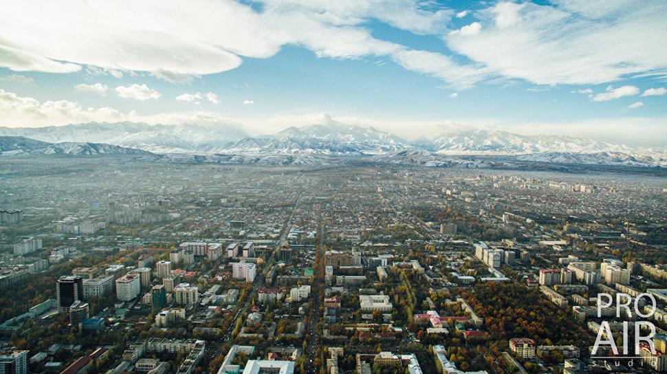 Nádherná scenéria mesta Bishkek