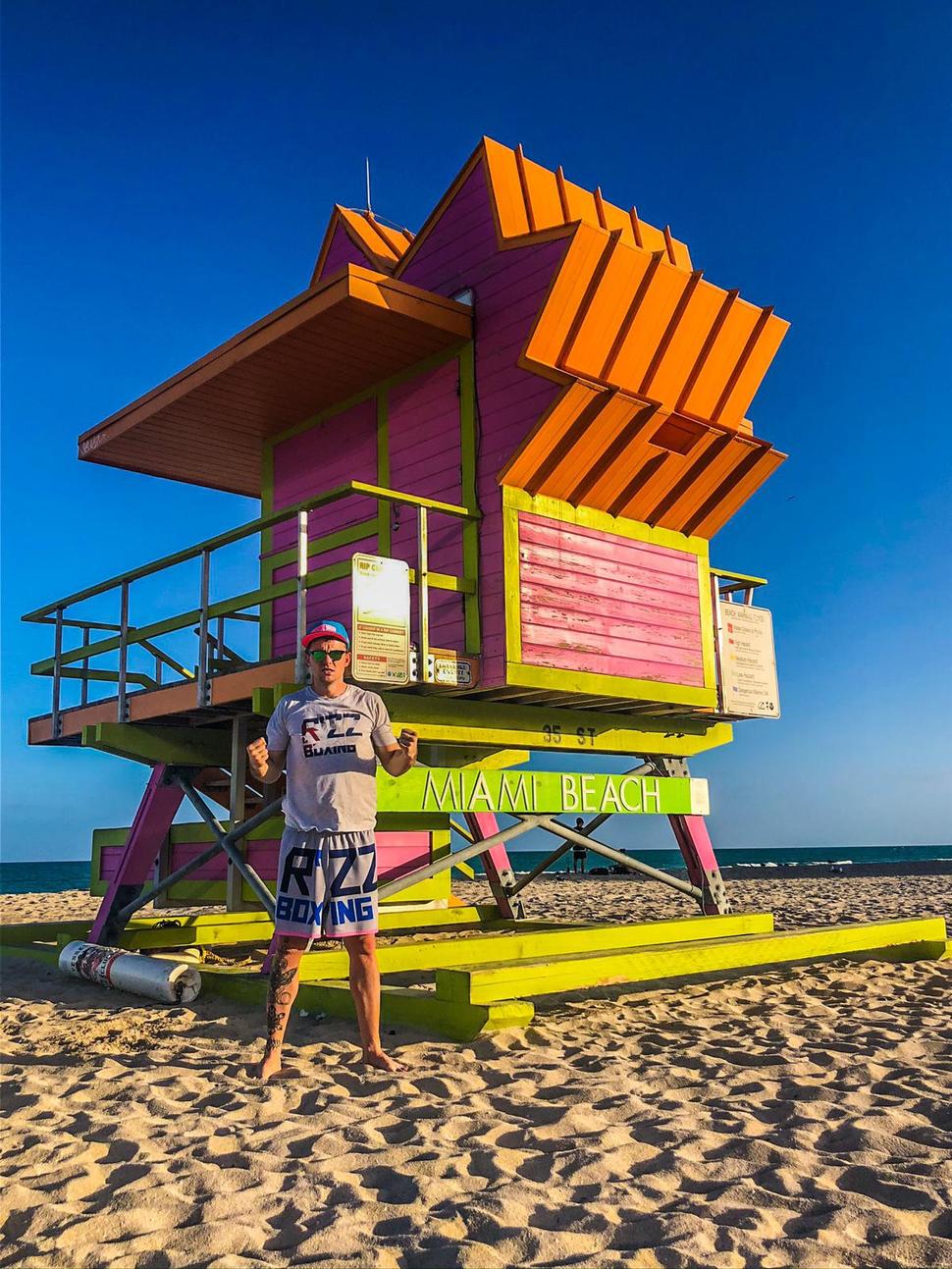 Záchranárske domčeky v Miami Beach