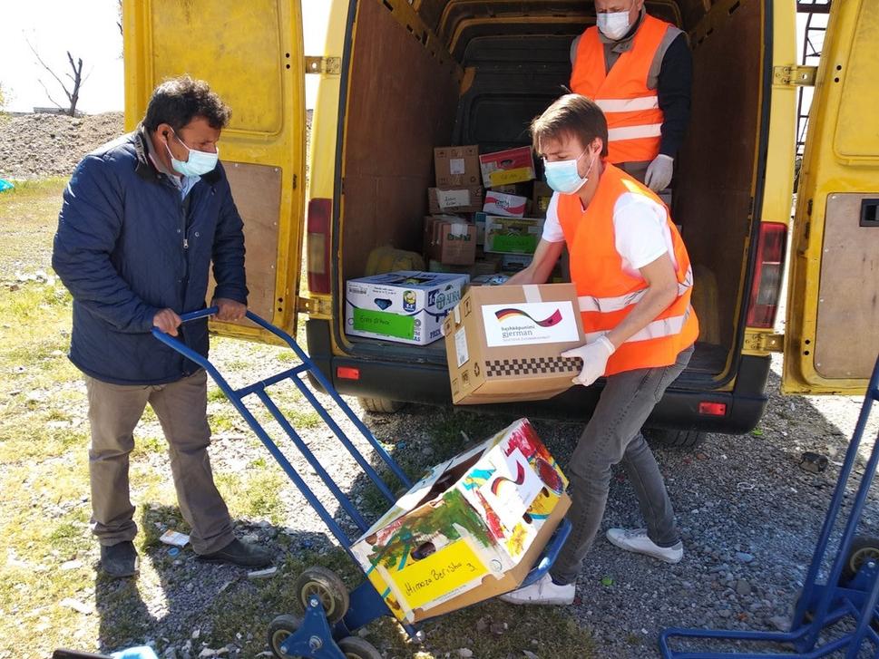 Cyriakus Bräutigam, volunteer in Albania. He joined ADRA Albania as a project assistant. During the pandemic, he helped to organize and supply food and hygienic parcels for people in need.