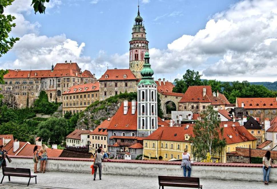 Pohľad na krumlovský zámok
