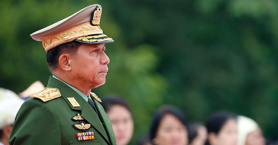 Diktátor Min Aung Hlaing je zodpovedný za genocídu Rohyngov v roku 2017.