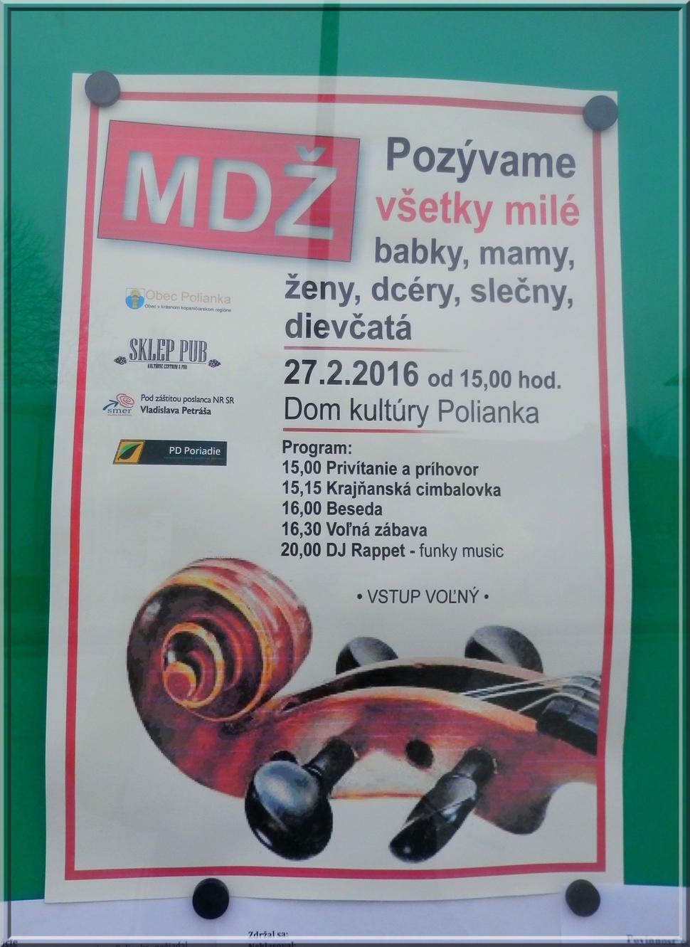 V Polianke sa pousilovali aj s oslavou MDŽ, mali ju len o pár hodín neskoršie, ako sme tam boli