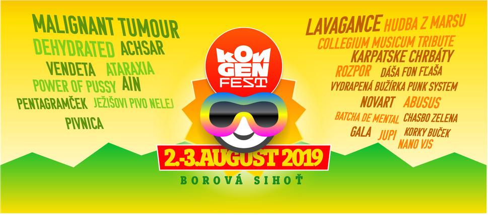 • Programový banner festivalu KongenFest 2019. •