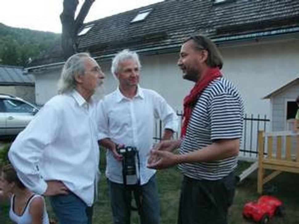 Michel de Maulne, Martin Marenčin a Milan Lukáč, hostia Schemnitz Gallery